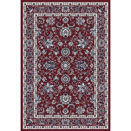 Art Carpet 9 X 12 Ft. Arabella Collection Traditional Border Woven Area Rug, Red 841864102600